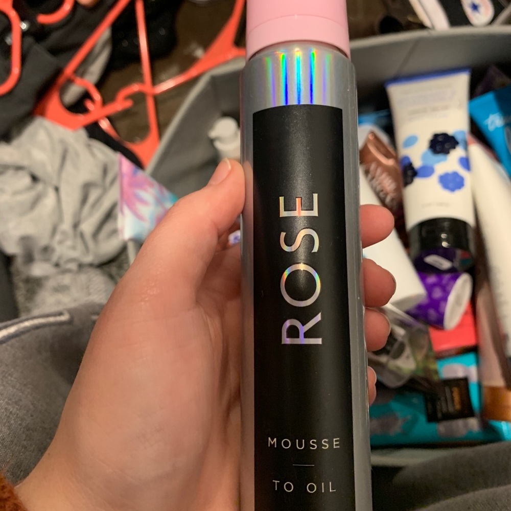 Mousse to oil body lotion Rose